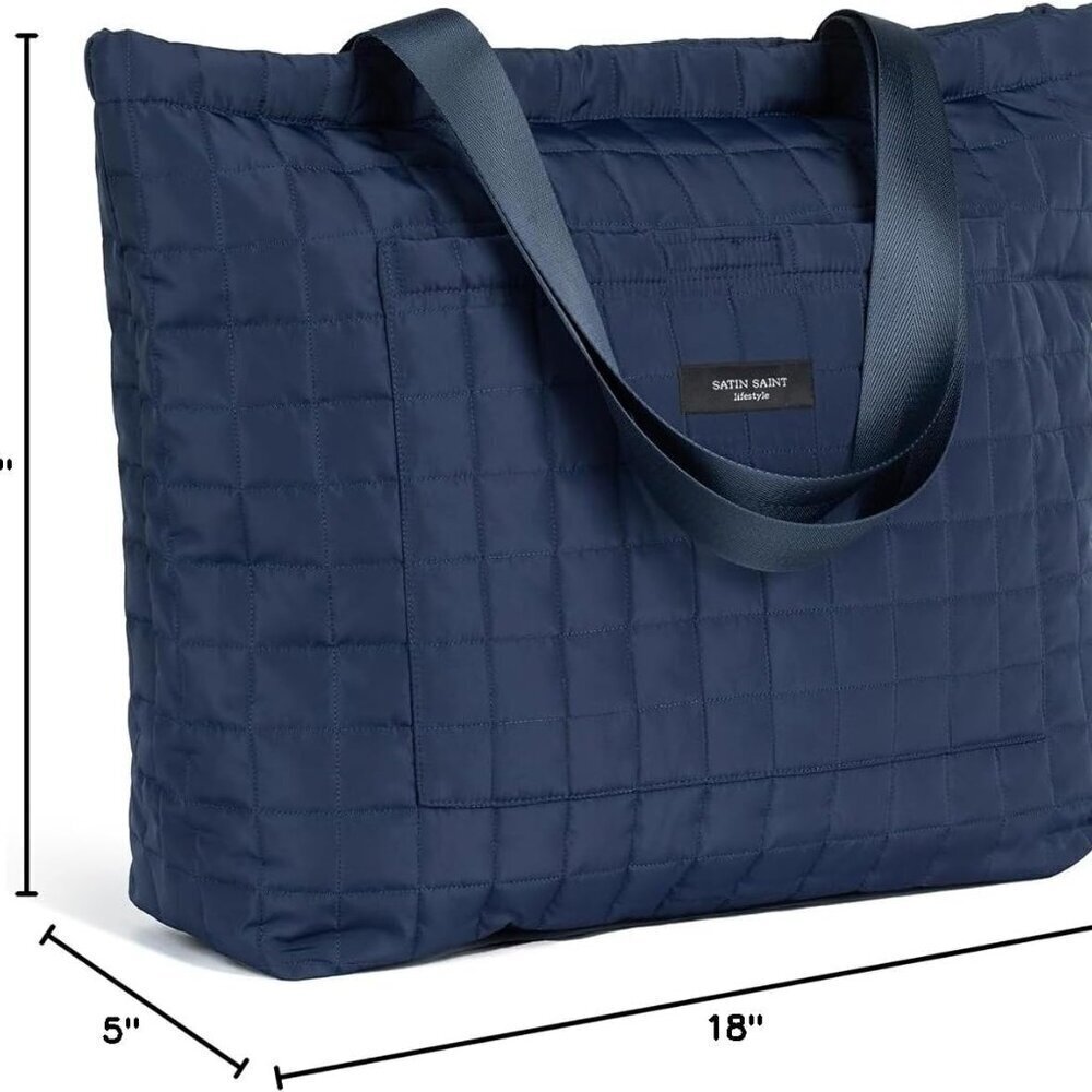 SATINSAINT Large Tote Travel Bag for Women, Lightweight Quilted Carry-All Shoppe - Picture 9 of 9